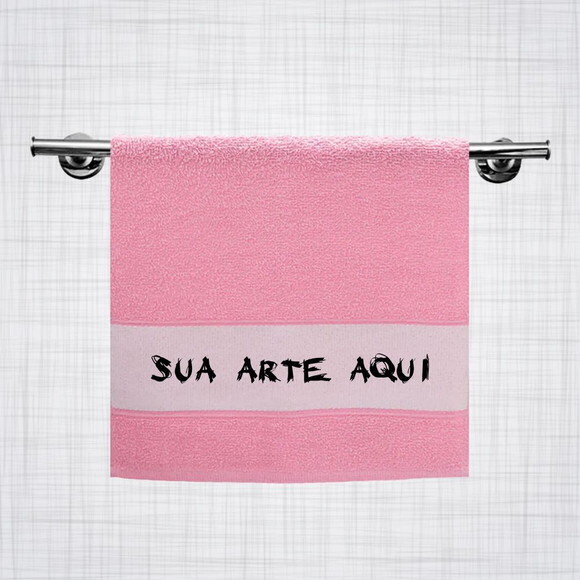 Toalha Lavabo 50x30 cm Diversas Cores Personalizada