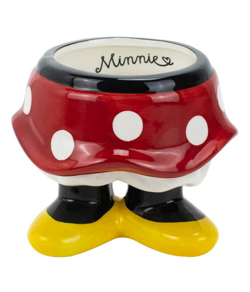 Vaso Porcelana Porta Objeto Corpo Minnie 11cm Disney