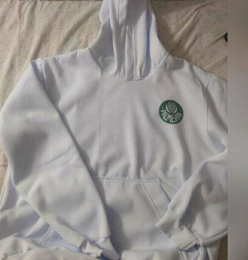 Blusa Moletom Canguru Branco Personalizado