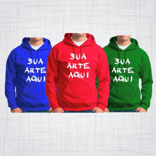 Blusa Moletom Canguru Personalizado Colorido