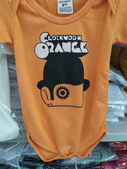 Body bebe infantil Laranja filme Laranja Mecânica