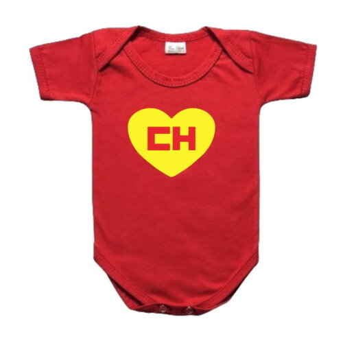 Body bebe infantil Vermelho do Chapolin