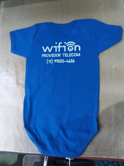 Body Infantil Bebe colorido Manga Curta Personalizado
