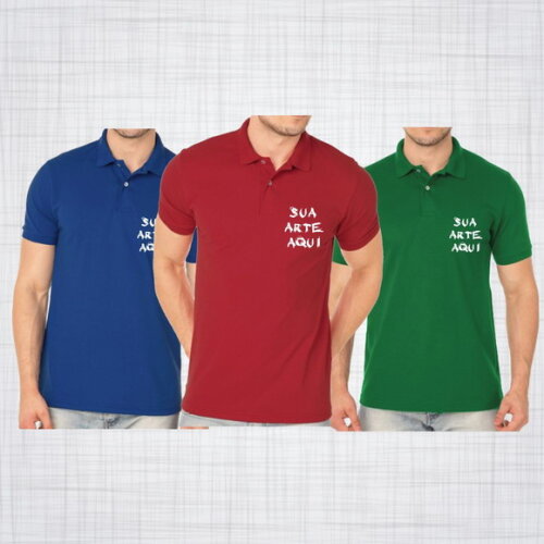 Camisa Polo Masculina ou Feminina Colorida Personalizada