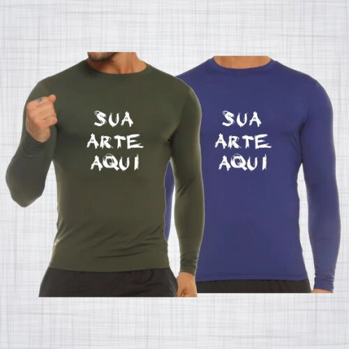 Camiseta Manga Longa Poliamida Uv 50+ Personalizada