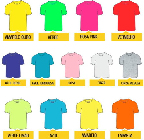 Camiseta Masculina Poliester Colorida Personalizada