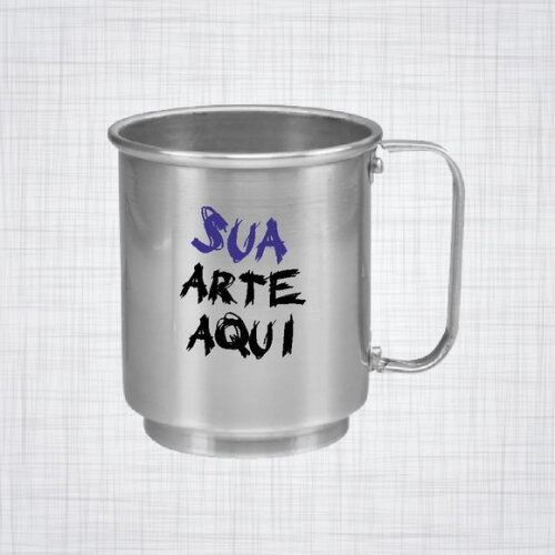 Caneca Aluminio personalizada 400 ml