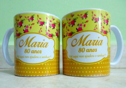 Caneca Plastico Polimero Branca Personalizada 300 Ml
