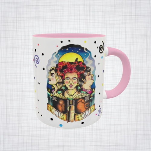 Caneca Porcelana Abracadabra Hocus Pocus Disney