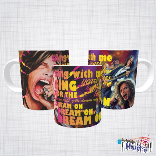 Caneca Porcelana aerosmith
