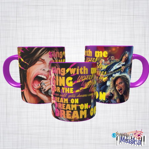 Caneca Porcelana aerosmith