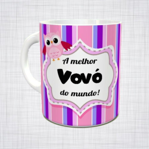 Caneca Porcelana avó melhor vovó do mundo