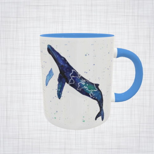 Caneca Porcelana Baleia Jubarte