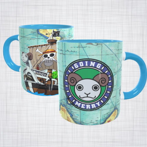 Caneca Porcelana Barco Going Merry One Piece
