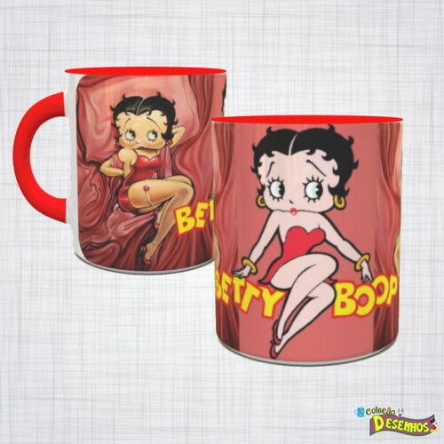 Caneca Porcelana Betty Boop