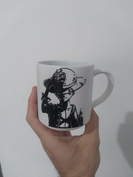 Caneca Porcelana Branca Modelo Bucks 360 ml Personalizada