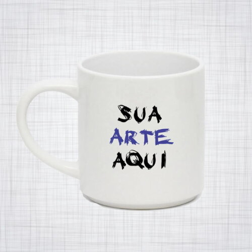 Caneca Porcelana Branca Modelo Bucks 360 ml Personalizada