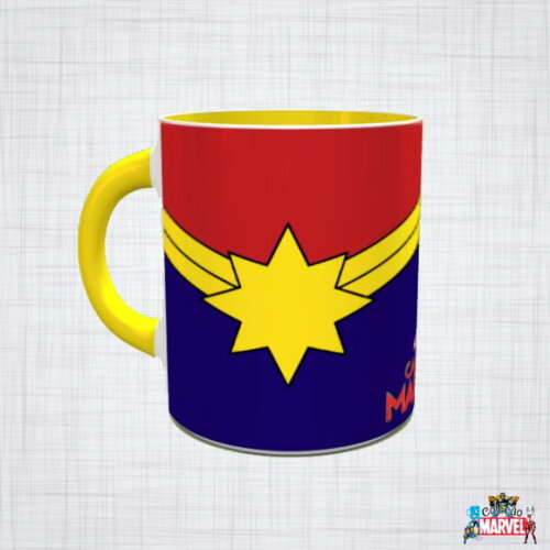 Caneca Porcelana Capitã Marvel
