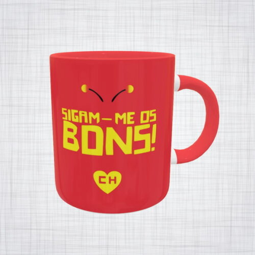 Caneca Porcelana Chapolin Colorado