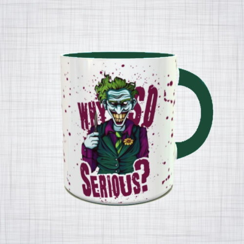 Caneca Porcelana Coringa joker why so serious DC