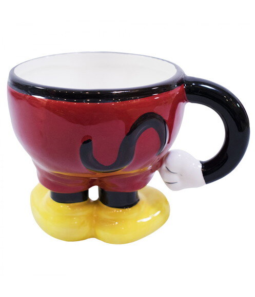 Caneca Porcelana Corpo Mickey Disney 3D