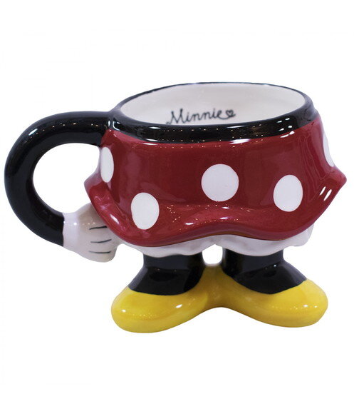 Caneca Porcelana Corpo Minnie Disney 3D