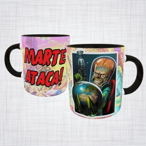 Caneca Porcelana Filme Marte ataca