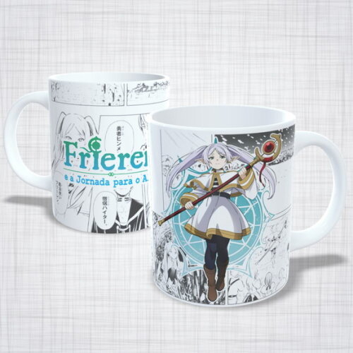 Caneca Porcelana Frieren e a Jornada para o Alem Anime