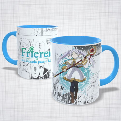 Caneca Porcelana Frieren e a Jornada para o Alem Anime
