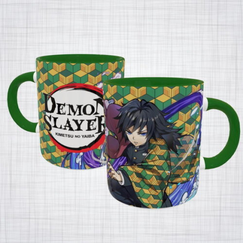 Caneca Porcelana Giyu Tomioka Demon Slayer Kimetsu no Yaiba