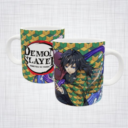 Caneca Porcelana Giyu Tomioka Demon Slayer Kimetsu no Yaiba