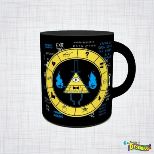 Caneca Porcelana Gravity Falls Bill Cipher