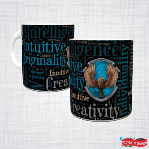 Caneca Porcelana Harry Potter Corvinal