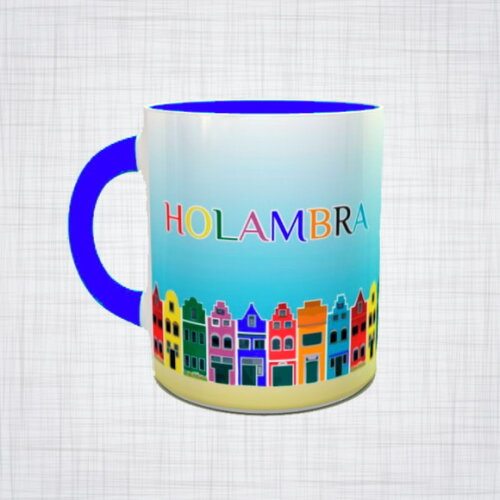 Caneca Porcelana holambra cidade das flores