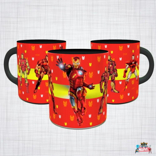 Caneca Porcelana Homem De Ferro Marvel