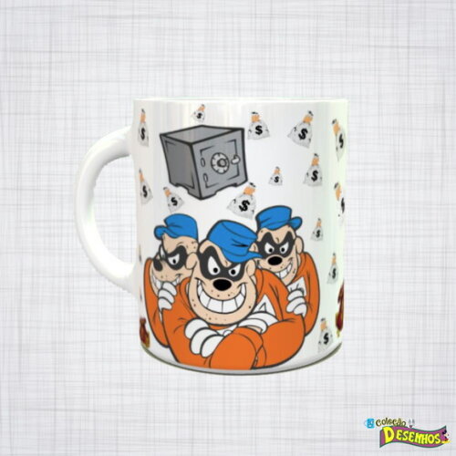 Caneca Porcelana Irmãos metralha disney