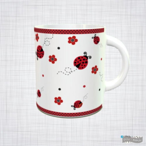 Caneca Porcelana Joaninha