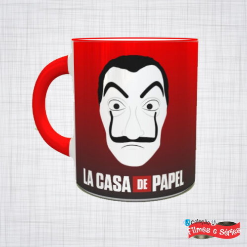 Caneca Porcelana la casa de papel