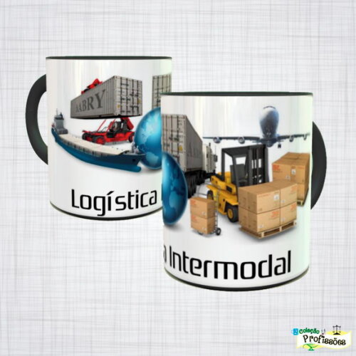 Caneca Porcelana Logística Intermodal