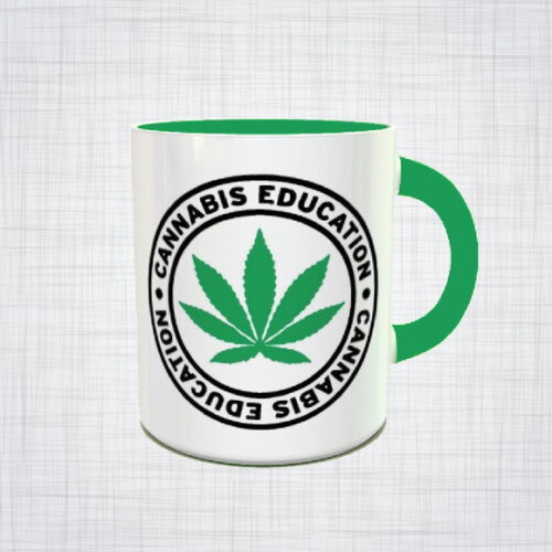 Caneca Porcelana Maconha Cannabis Education Diversas Cores