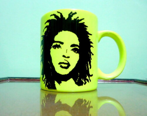 Caneca Porcelana Neon Fluorescente Personalizada
