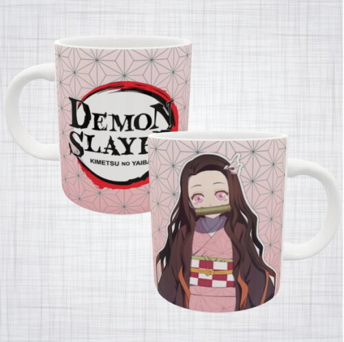 Caneca Porcelana Nezuko Kamado Demon Slayer Kimetsu no Yaiba