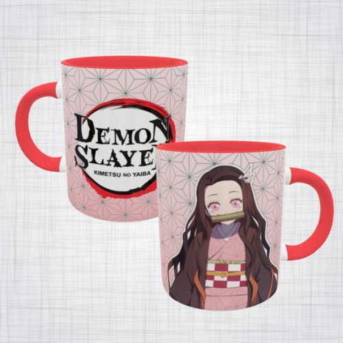 Caneca Porcelana Nezuko Kamado Demon Slayer Kimetsu no Yaiba