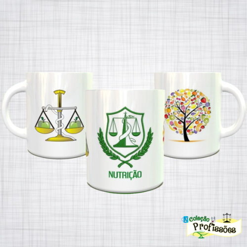 Caneca Porcelana nutrição