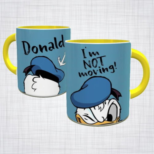 Caneca Porcelana Pato Donald disney