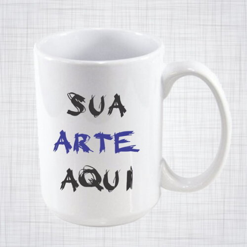 Caneca Porcelana personalizada branca 400 ml