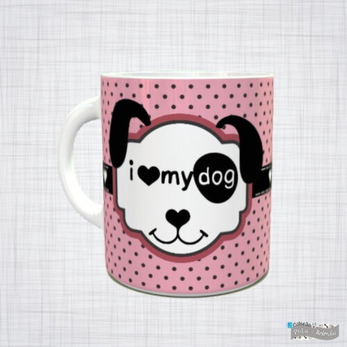 Caneca Porcelana pet cachorro raça boxer