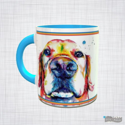 Caneca Porcelana pet cachorro raça labrador