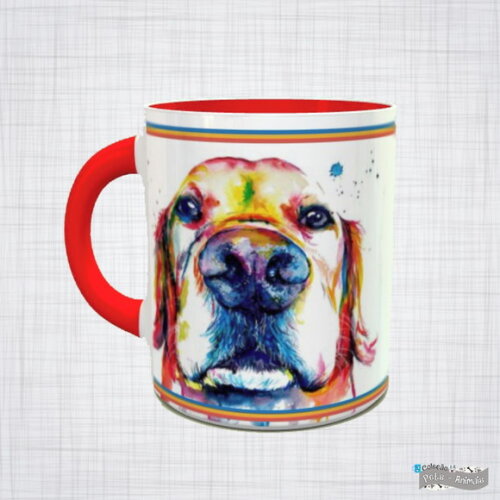 Caneca Porcelana pet cachorro raça labrador