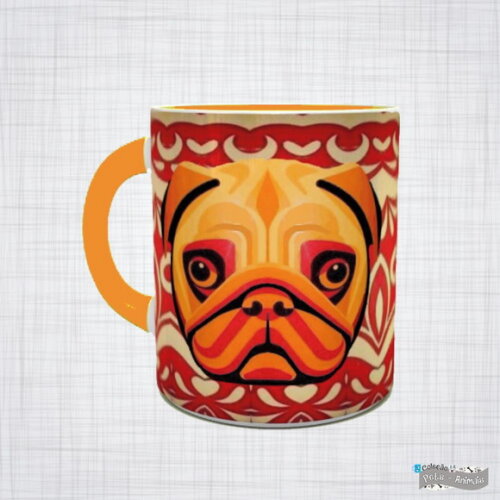 Caneca Porcelana pet PUG
